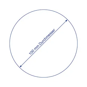Runder Bierdeckel 100mm Ø Offset-Druck OHNE RAND