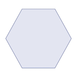 Sechseckiger Bierdeckel OHNE RAND