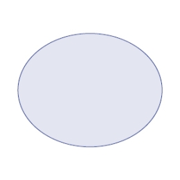 Ovaler Bierdeckel OHNE RAND