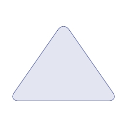 Dreieckiger Bierdeckel OHNE RAND