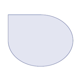 Bierdeckel in Tropfenform  OHNE RAND