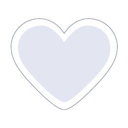 Bierdeckel in Herzform MIT RAND